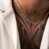 Diamond-Cut Figaro Necklace